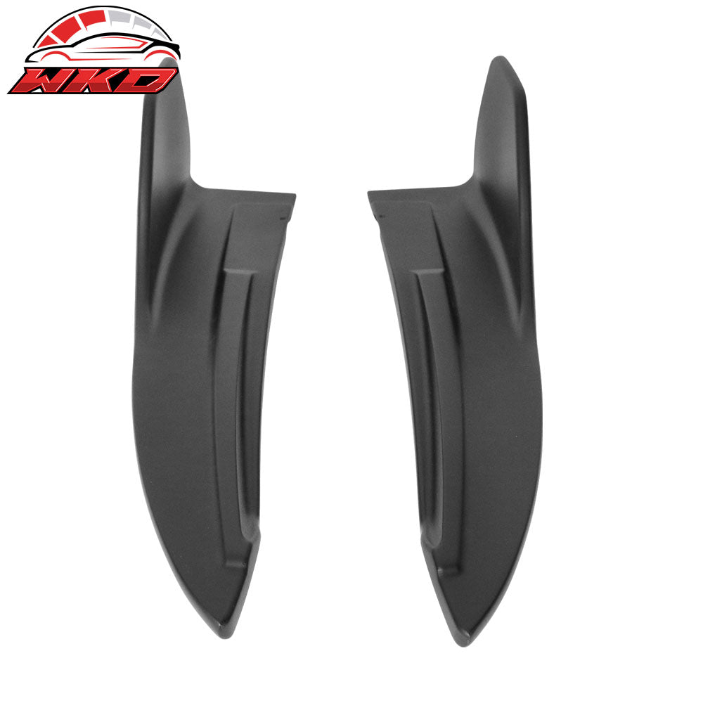 Fits 14-20 Lexus IS IS 250 300 350 Rear Bumper Lip Corner Aprons Matte Black