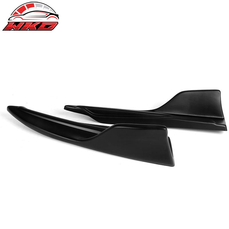 Fits 14-16 Lexus IS F Sport Rear Diffuser + Bumper Apron Splitter PP Matte Black