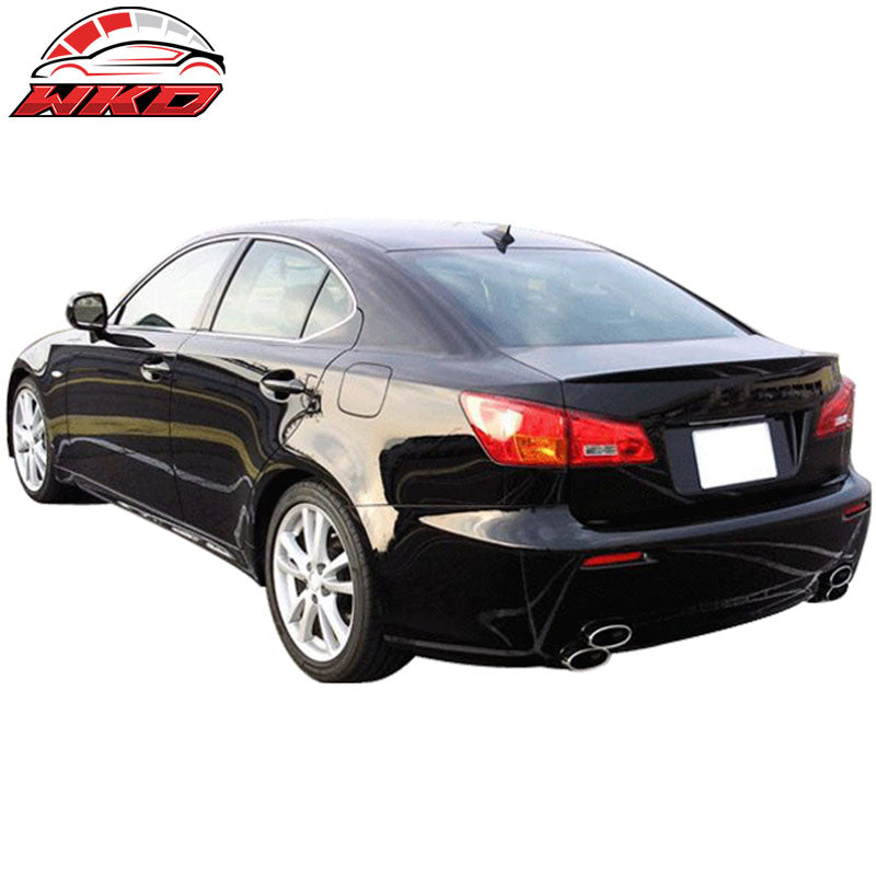 Fits 06-13 Lexus IS250 IS350 ISF Style Rear Bumper Cover Conversion W/O PDC