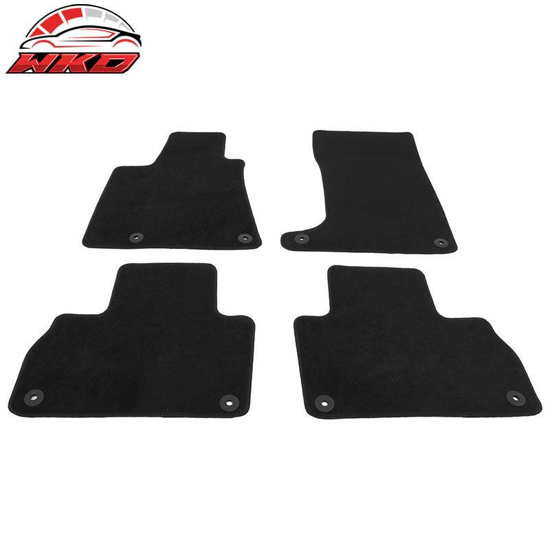 Fits 17-23 Maserati Levante 4PCS Car Front Rear Floor Mats Carpets Nylon Black
