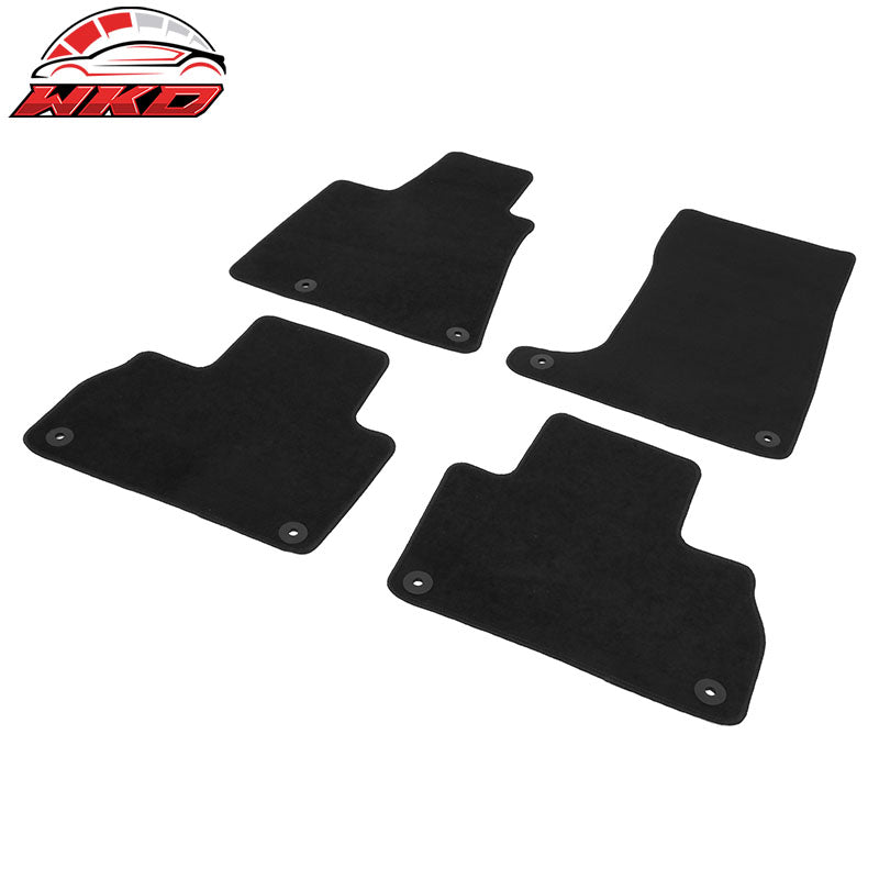 Fits 17-23 Maserati Levante 4PCS Car Front Rear Floor Mats Carpets Nylon Black