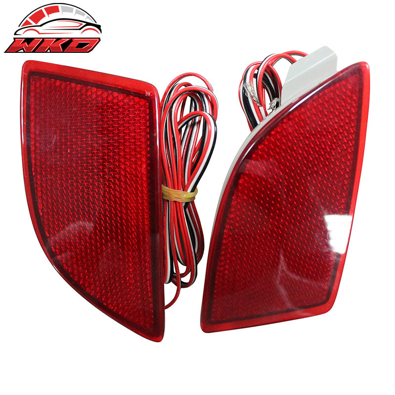 Fits 14-16 Mazda 3 Hatchback KS Style Rear Bumper Conversion W/ Red LED Lights