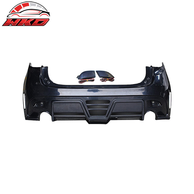 Wholesale 14-16 Mazda 3 4D KS Style Unpainted Rear Bumper Conversion W/ Black LED