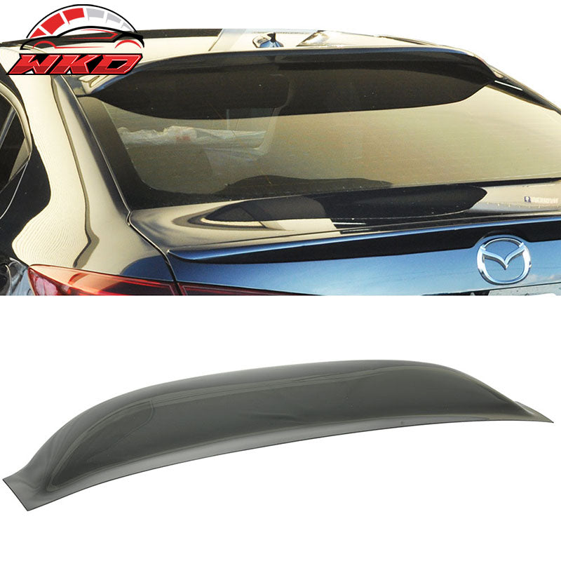 Fits 14-16 Mazda 3 4 Door Sedan Rear Window Roof Spoiler Wing
