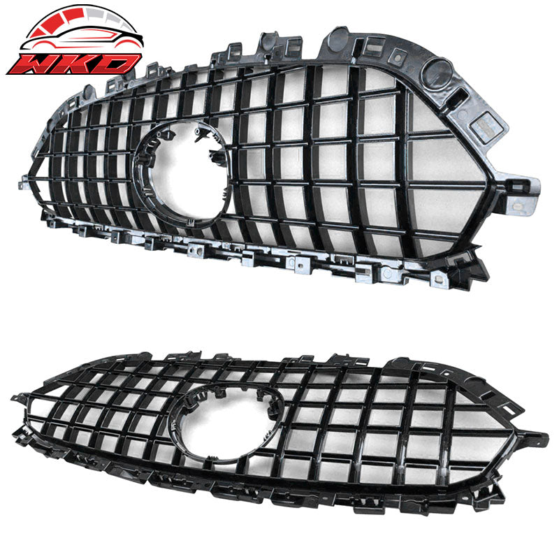 Fits 17-21 Mazda CX-5 Mesh Style Chrome Front Bumper Hood Grille Insert Guard
