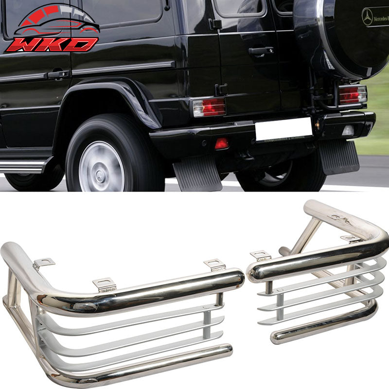 Fits 99-07 Mercedes G500 G550 Chrome Rear Tail Light Guard