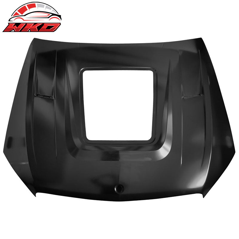 Wholesale 15-20 Mercedes W205 C Class V1 Style Transparent Vented Hood -Iron + Glass