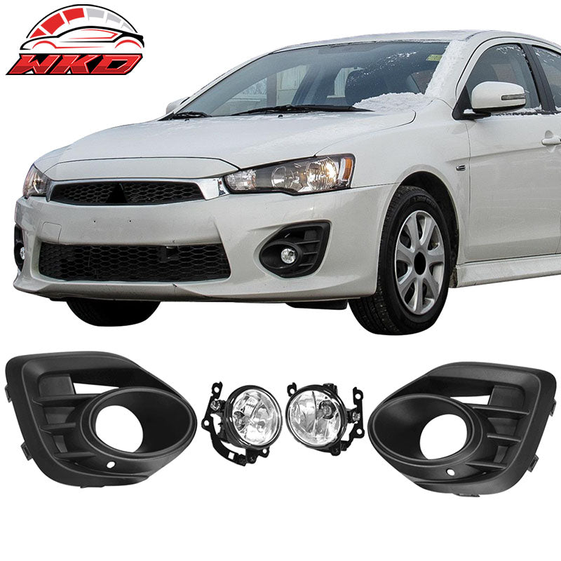 Fits 16-17 Mitsubishi Lancer OE Style Clear Daytime Running Light Fog Light Lamp