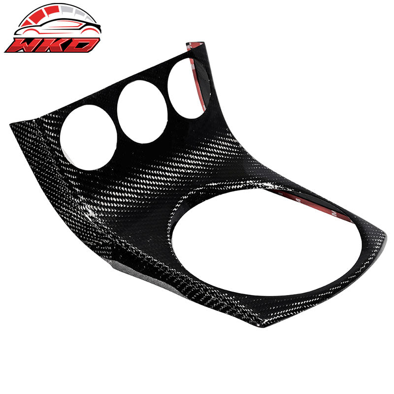 Fits 03-05 Nissan 350Z Z33 Shifter Center Dash Trim Cover - Carbon Fiber (CF)