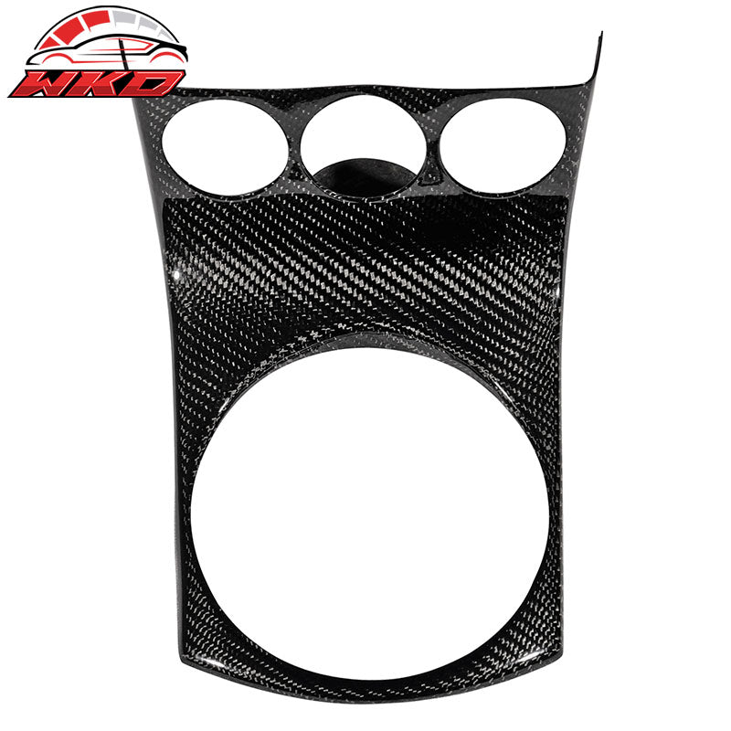 Fits 03-05 Nissan 350Z Z33 Shifter Center Dash Trim Cover - Carbon Fiber (CF)