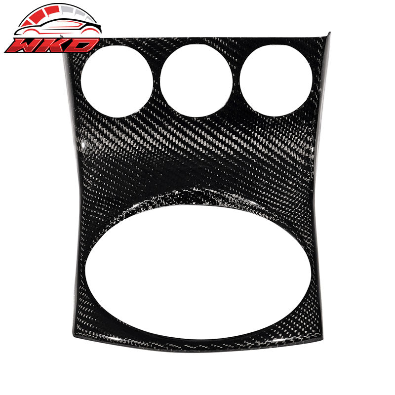 Fits 03-05 Nissan 350Z Z33 Shifter Center Dash Trim Cover - Carbon Fiber (CF)