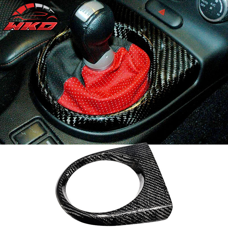 Fits 06-09 Nissan 350Z Shifter Center Dash Trim Cover - Carbon Fiber (CF)