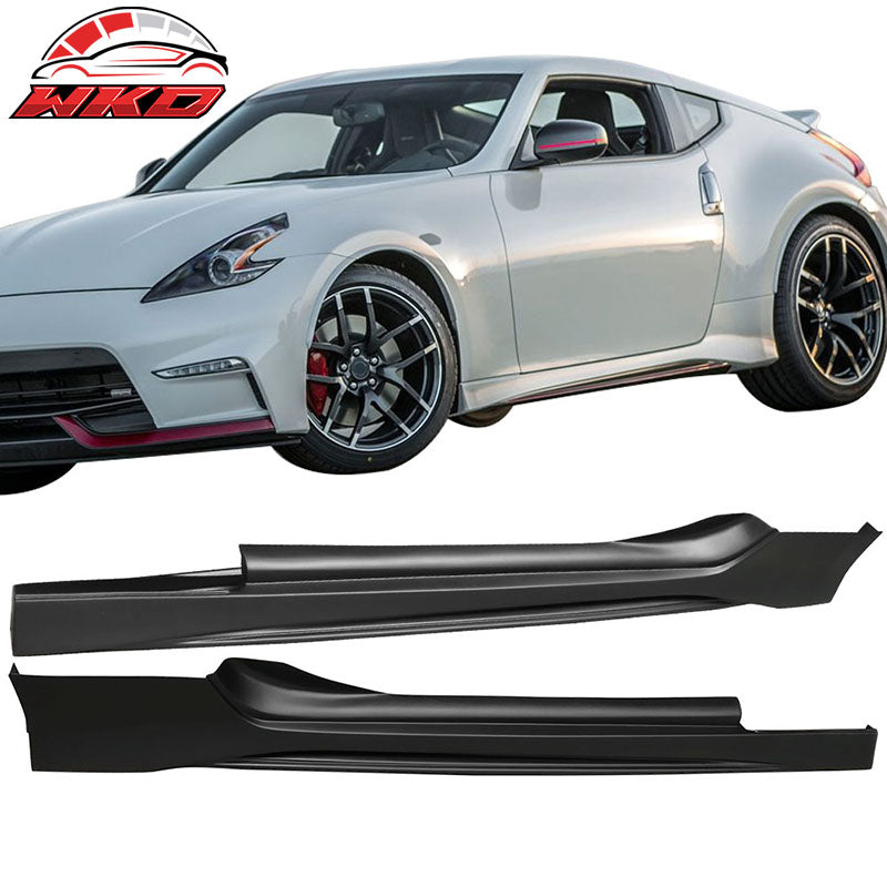 Wholesale 09-20 Nissan 370Z NS Style PP 2PCS Side Skirts Rocker Panel Unpainted Black