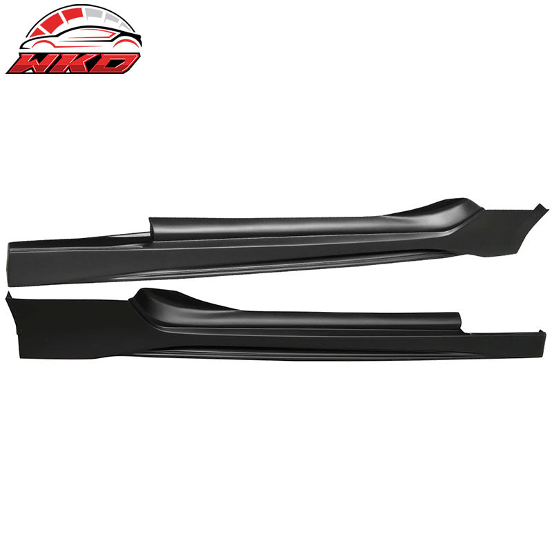 Fits 09-20 Nissan 370Z NS Style PP 2PCS Side Skirts Rocker Panel Unpainted Black