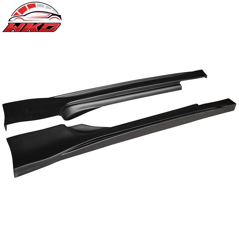 Fits 09-20 Nissan 370Z NS Style PP 2PCS Side Skirts Rocker Panel Unpainted Black