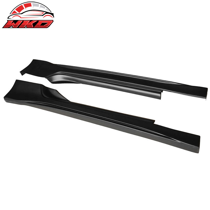 Fits 09-20 Nissan 370Z NS Style PP 2PCS Side Skirts Rocker Panel Unpainted Black