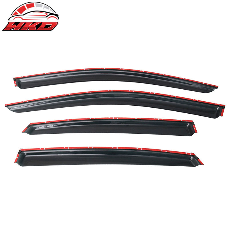 Wholesale 13-18 Nissan Altima L33 Window Visors Acrylic Rain Guard Vent W/Chrome Trim - Wikond Auto
