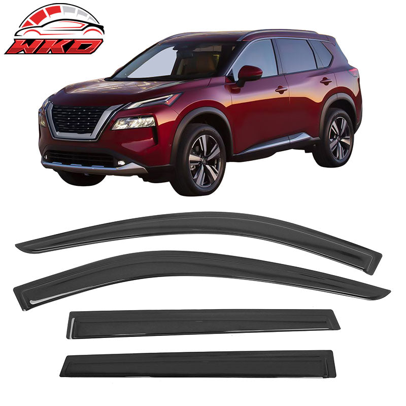 Wholesale 21-26 Nissan Rogue Window Visors Vent Rain Sun Guards Deflectors Tape-On