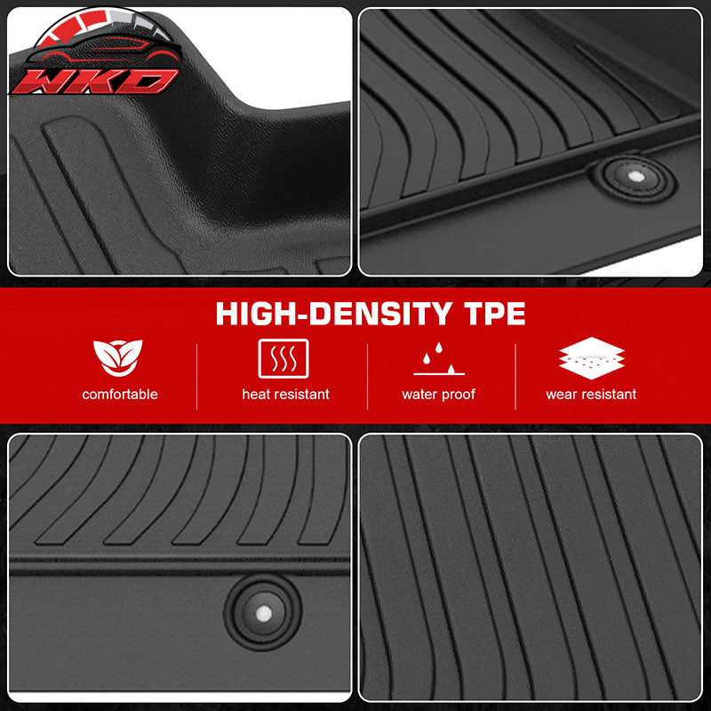For 20-25 Nissan Sentra Non-Slip 3D Molded Floor Mats All Weather TPE Carpet 3PC