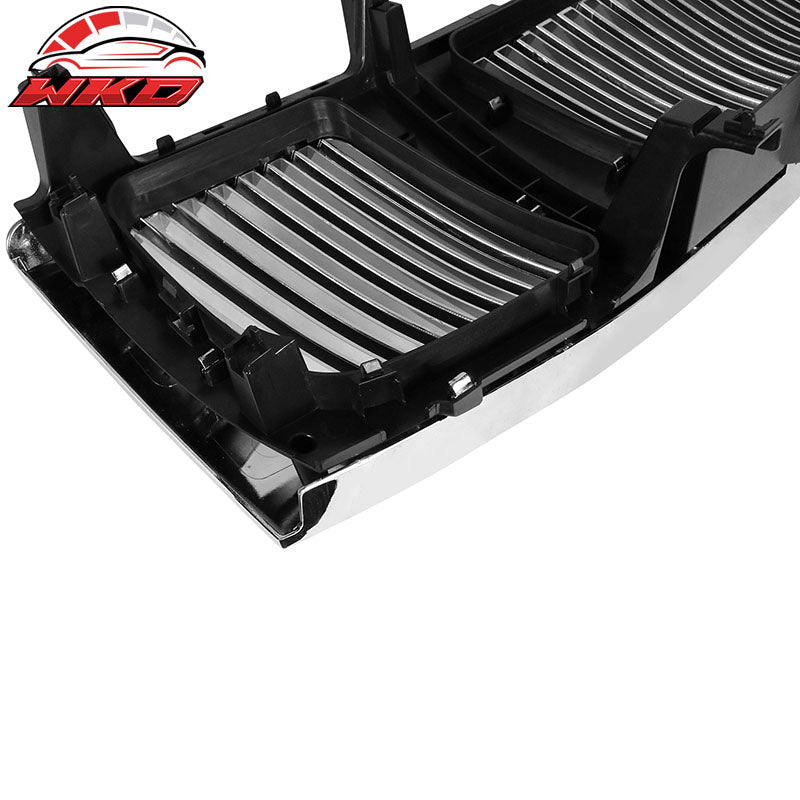 Fits 04-07 Nissan Titan Armada Chrome Vertical Hood Grille