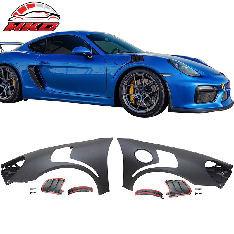 Fits 14-16 Porsche 981 Cayman & 13-16 Boxster GT2-RS Style 2PCS Front Fenders