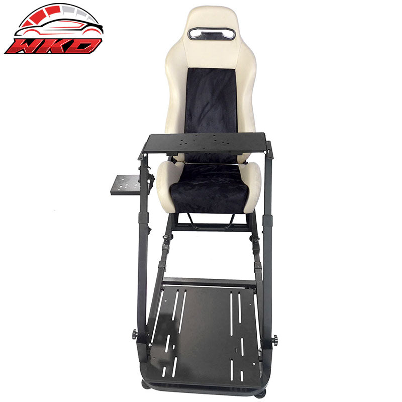 Black Gray Racing Steering Wheel Stand Compatible with Logitech G29 Thrustmaster