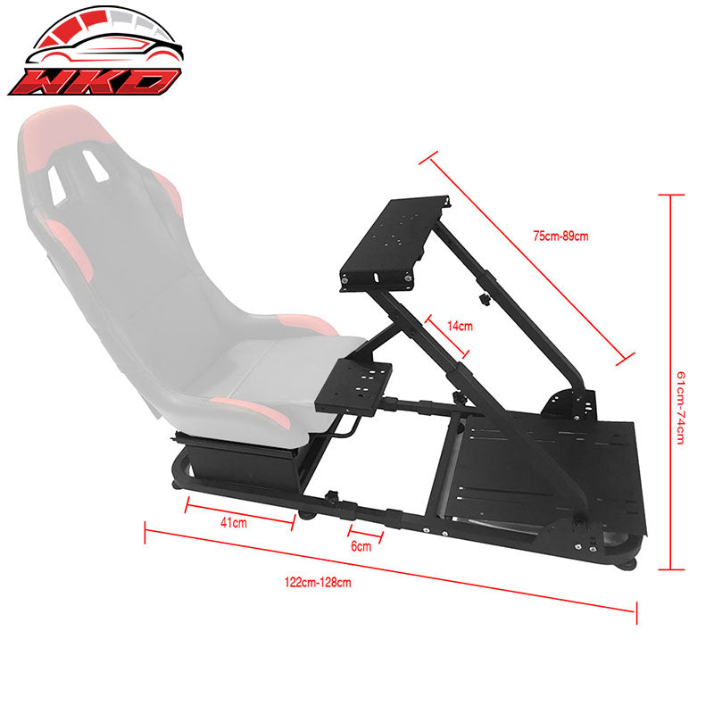 Black Gray Racing Steering Wheel Stand Compatible with Logitech G29 Thrustmaster