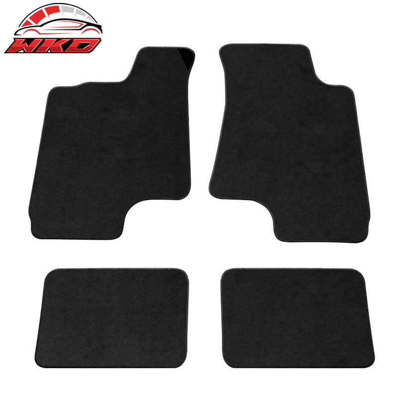 Wholesale 98-02 Saturn S-Series 4PCS Driver Passenger Floor Mats Carpet Black Nylon