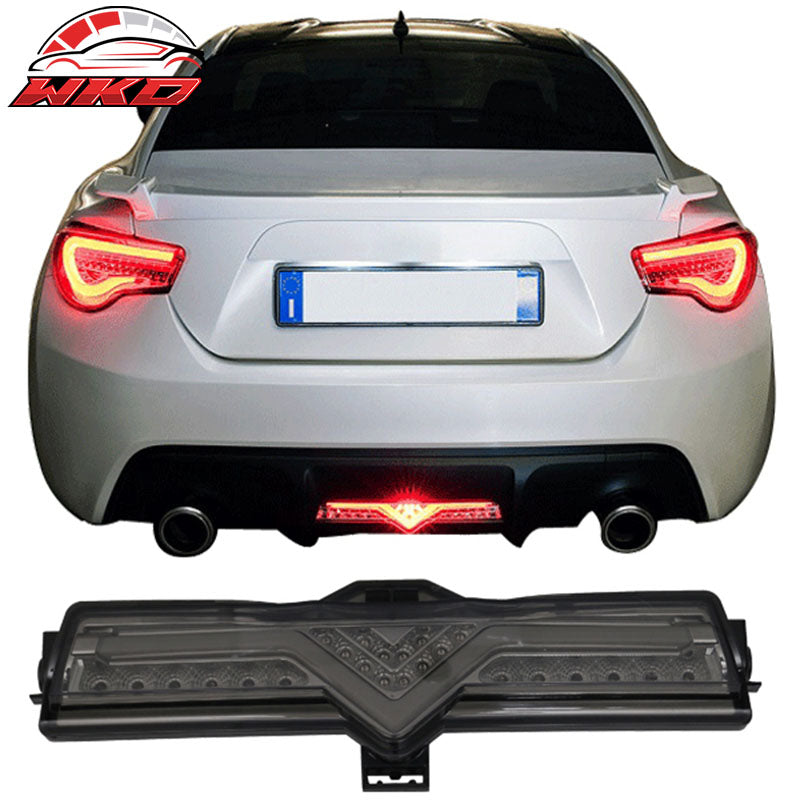 Fits 13-20 FRS BRZ Smoked LED Rear Bumper Backup Reverse Light Brake Fog Lamp