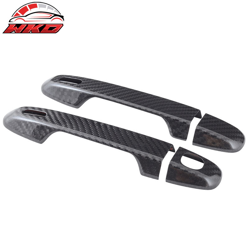 Fits 13-20 Scion FRS Subaru BRZ Outer Door Handle Cover - Carbon Fiber