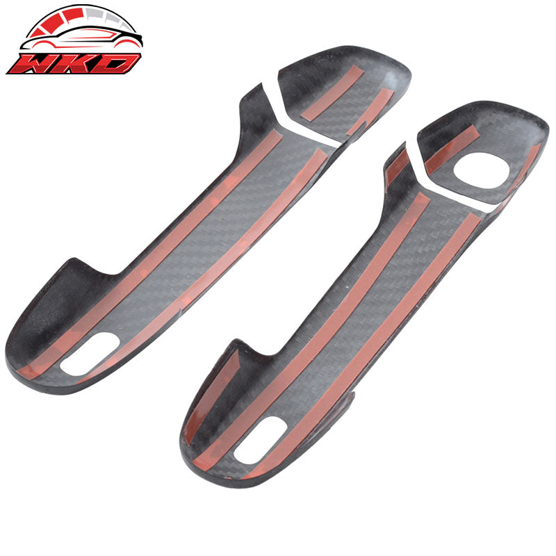 Fits 13-20 Scion FRS Subaru BRZ Outer Door Handle Cover - Carbon Fiber