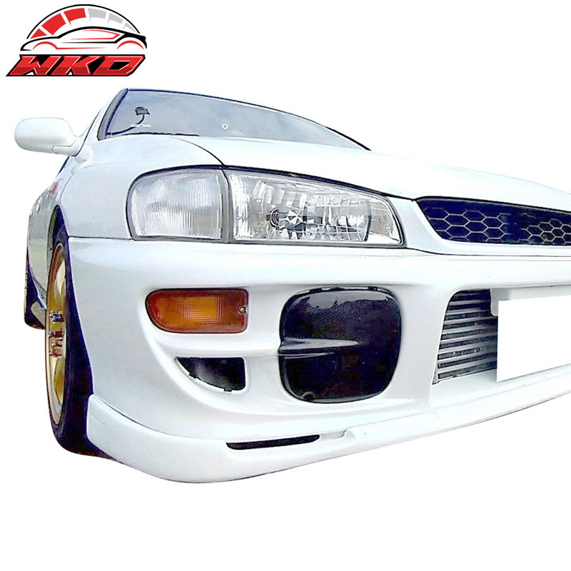 Fits 93-01 Subaru Impreza WRX STi Front Foglights Cover Kits Carbon Fiber