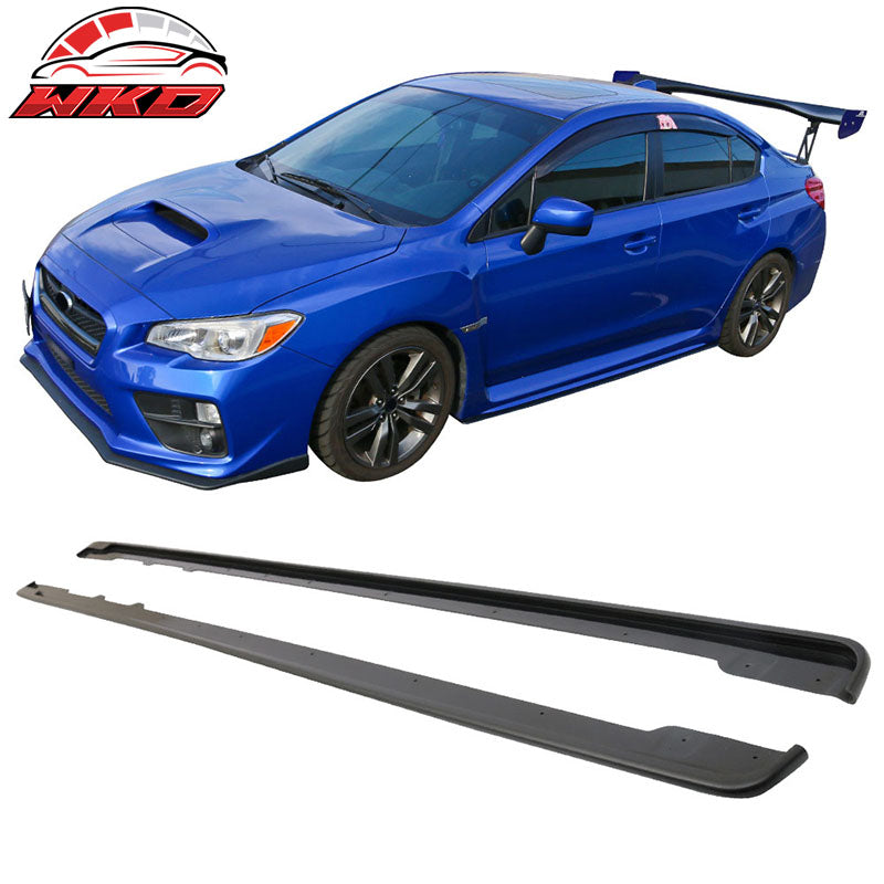 Fits 15-21 Subaru WRX STI Side Skirts Splitter Unpainted - ABS