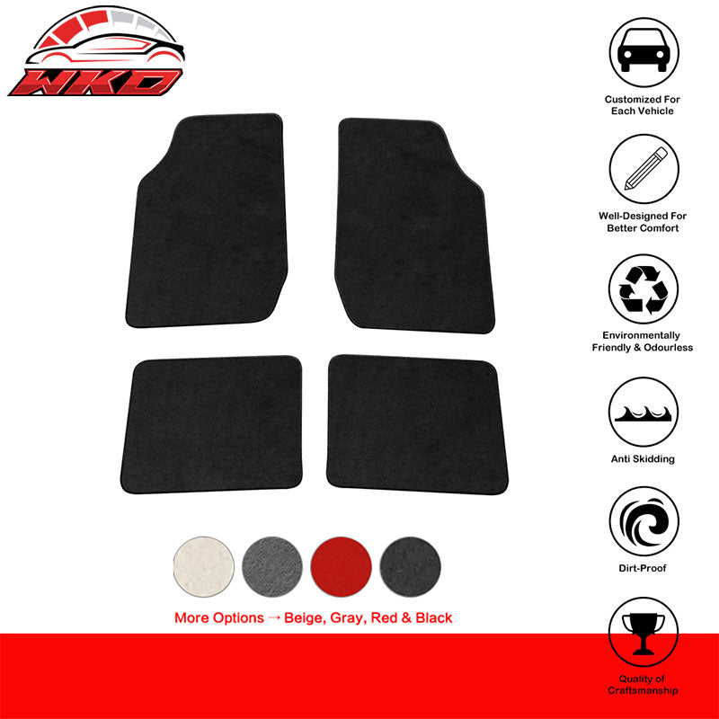 Wholesale 10-12 Suzuki Swift 4PCS RH LH Floor Mats Carpets Nylon Black - Wikond Auto