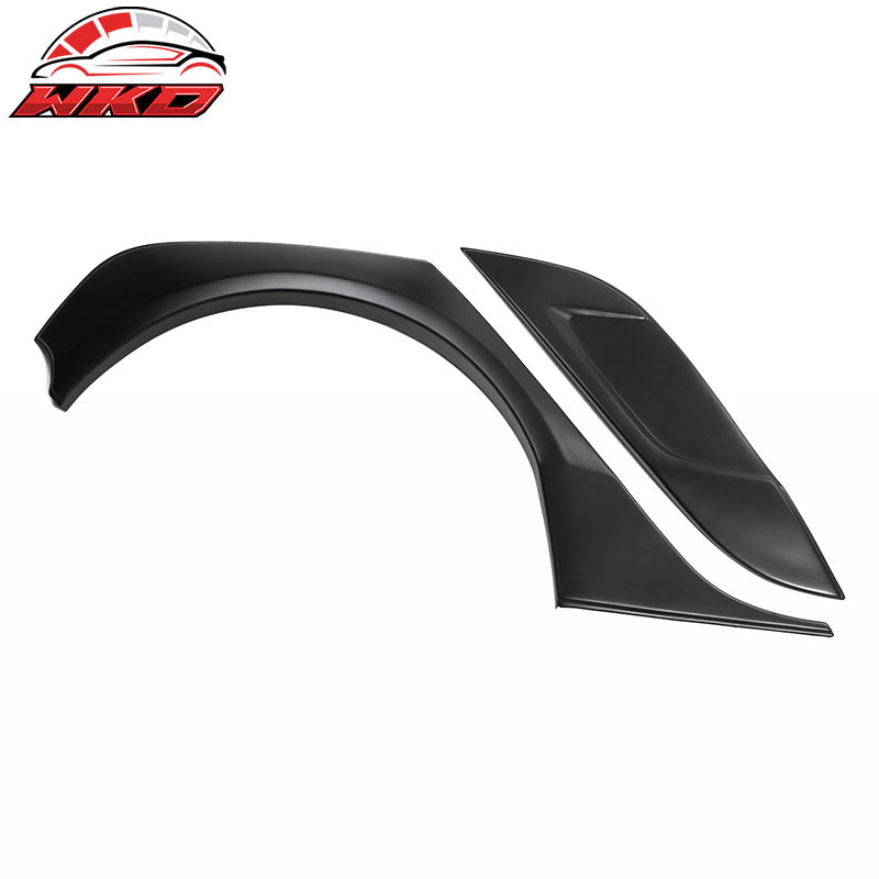 Fits 17-26 Tesla Model 3 IKON Style Fender Flares Sanded Wheel Cover 6PCS - ABS