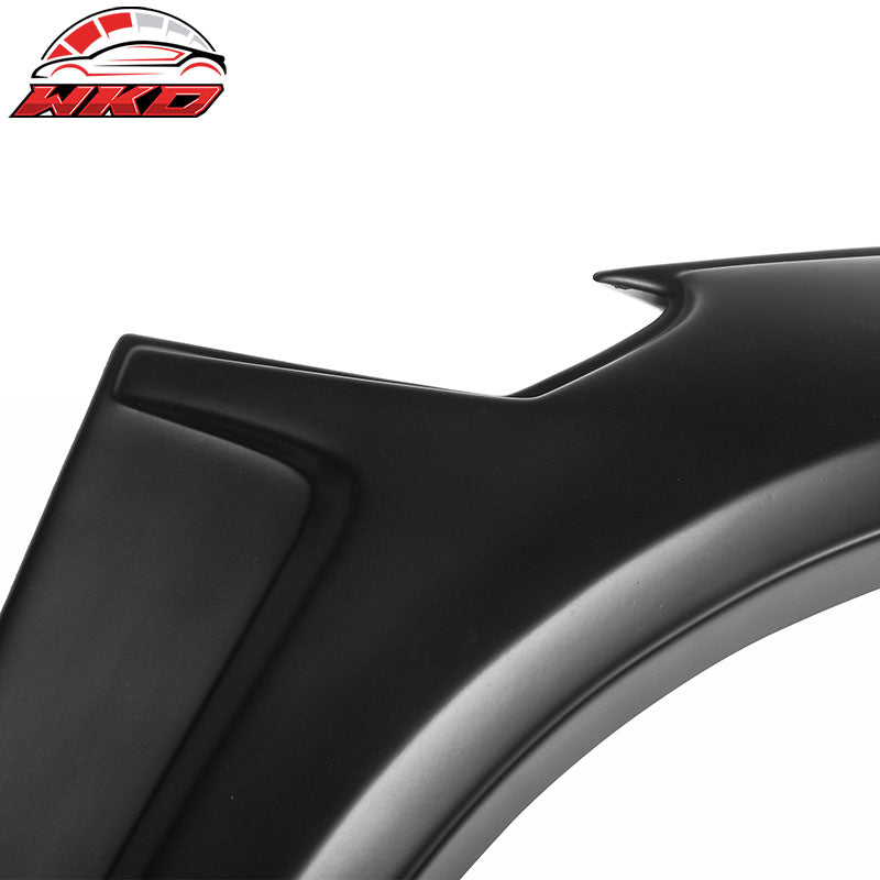 Fits 17-26 Tesla Model 3 IKON Style Fender Flares Sanded Wheel Cover 6PCS - ABS