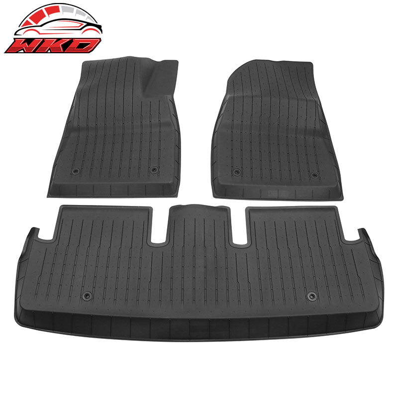 Fits 24-26 Tesla Model 3 Highland TPE 3D Car Heavy Duty Floor Mats Liners Carpet
