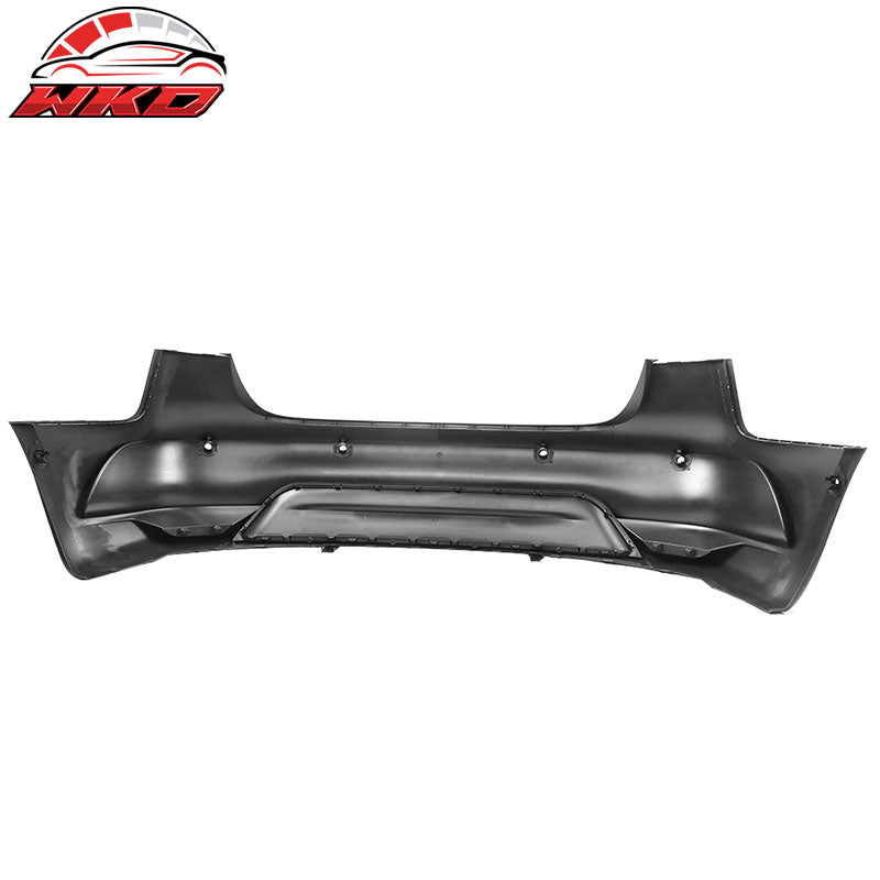 Fits 17-23 Tesla Model 3 IKON Style Unpainted Rear Bumper Cover W/Reflectors PP
