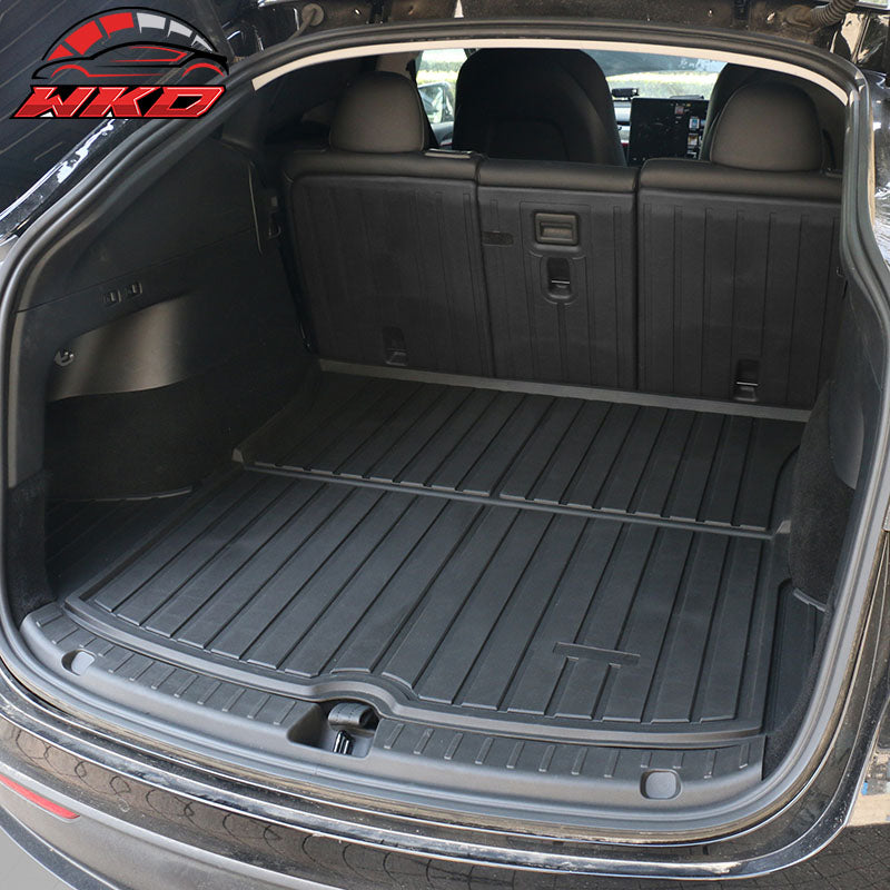 For 20-25 Tesla Model Y Rear Back Seat Cover Protector Cargo Liner Injection TPE