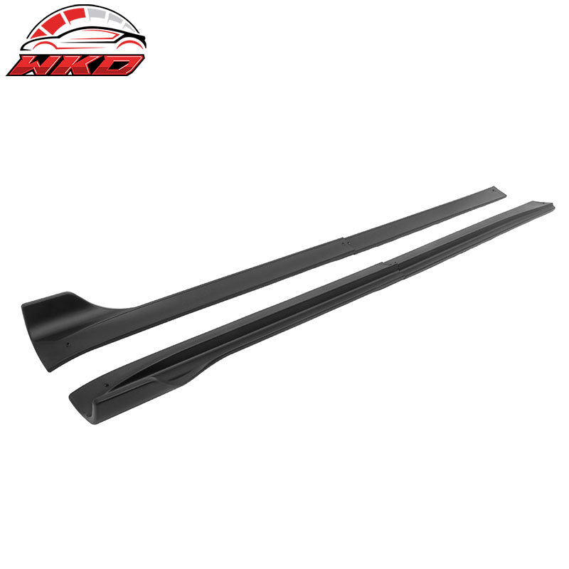 Fits 20-25 Tesla Model Y IKON V3 Style Matte Black Side Skirts Extension Lip ABS