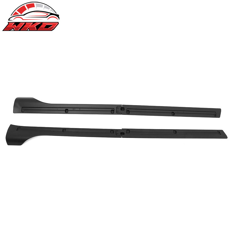 Fits 20-25 Tesla Model Y IKON V3 Style Matte Black Side Skirts Extension Lip ABS