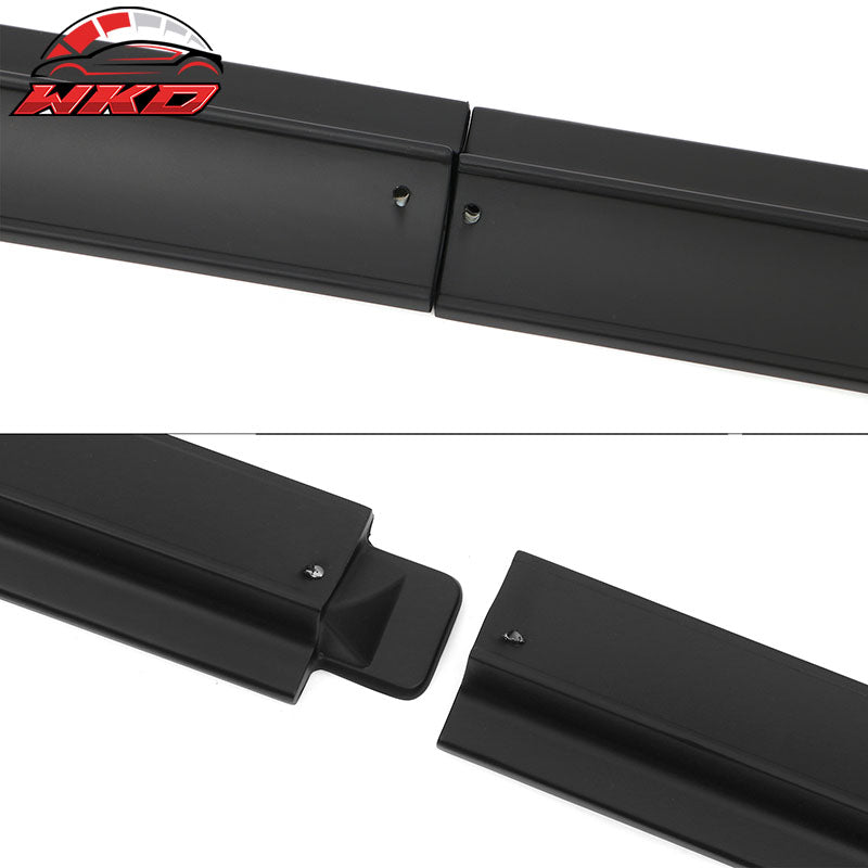 Fits 20-25 Tesla Model Y IKON V3 Style Matte Black Side Skirts Extension Lip ABS