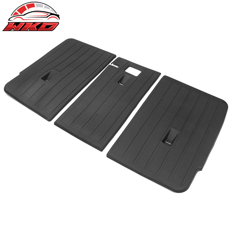 Fits 20-25 Tesla Model Y Trunk Mats Cargo Liner + Rear Seat Covers Injection TPE