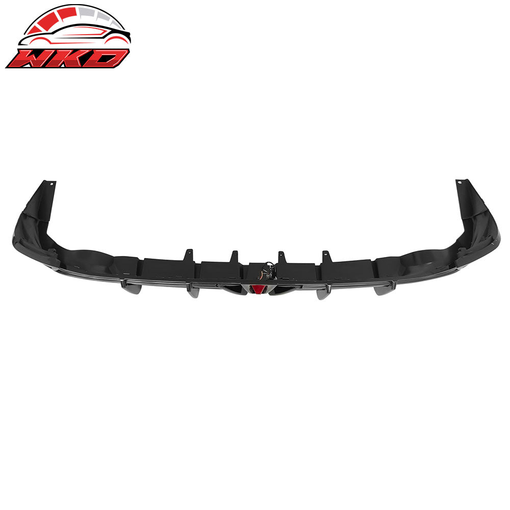 Fits 18-24 Toyota Camry LE XLE Rear Diffuser Lip W/LED Light Lamp - Gloss Black