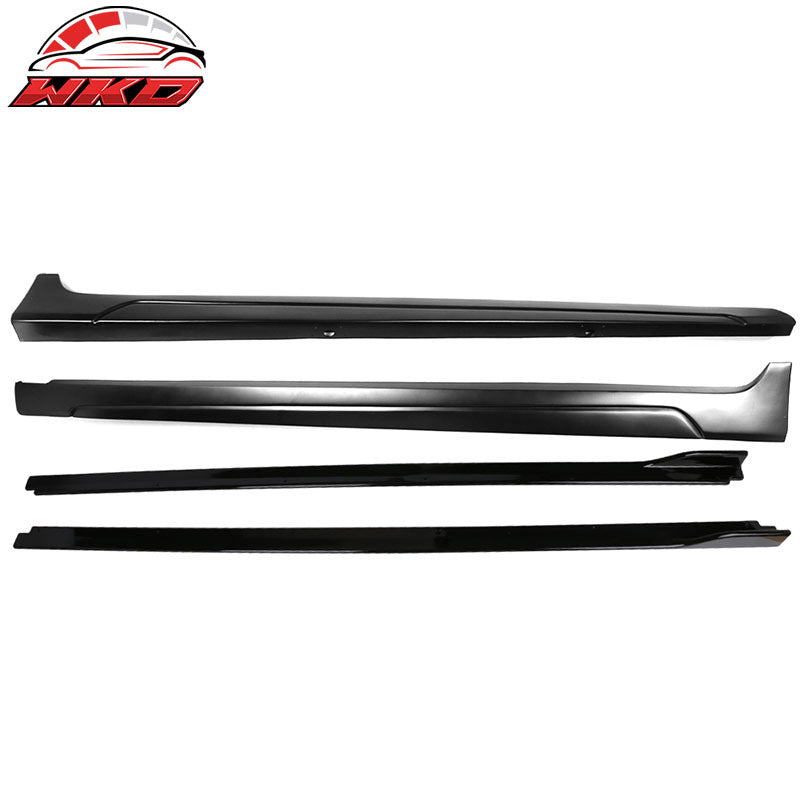 Wholesale 18-24 Camry IKON Style Side Skirt & Gloss Black Rocker Panel