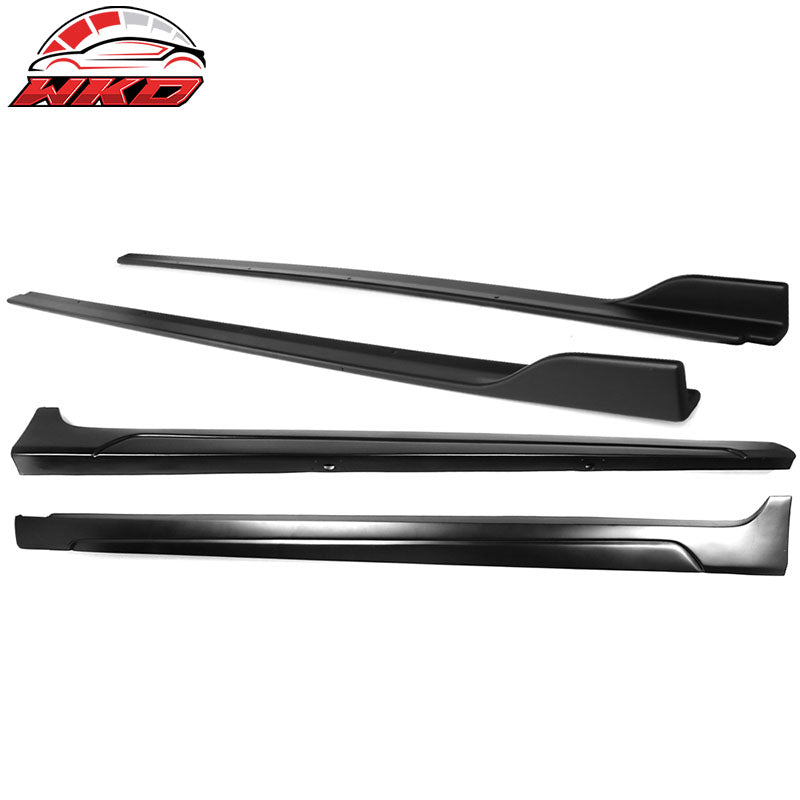 Wholesale 18-24 Toyota Camry IKON Style Matte Black Side Skirts & Rocker Panel - PP