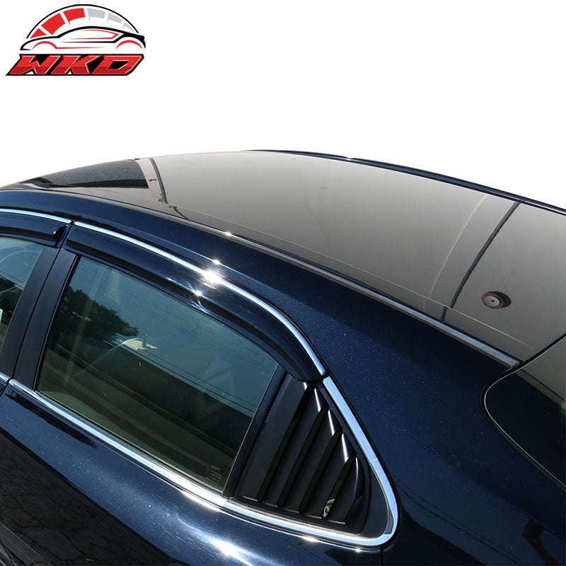 Fits 18-24 Toyota Camry Window Louvers Rear Side Vent Sun Shade Cover 2PC Set