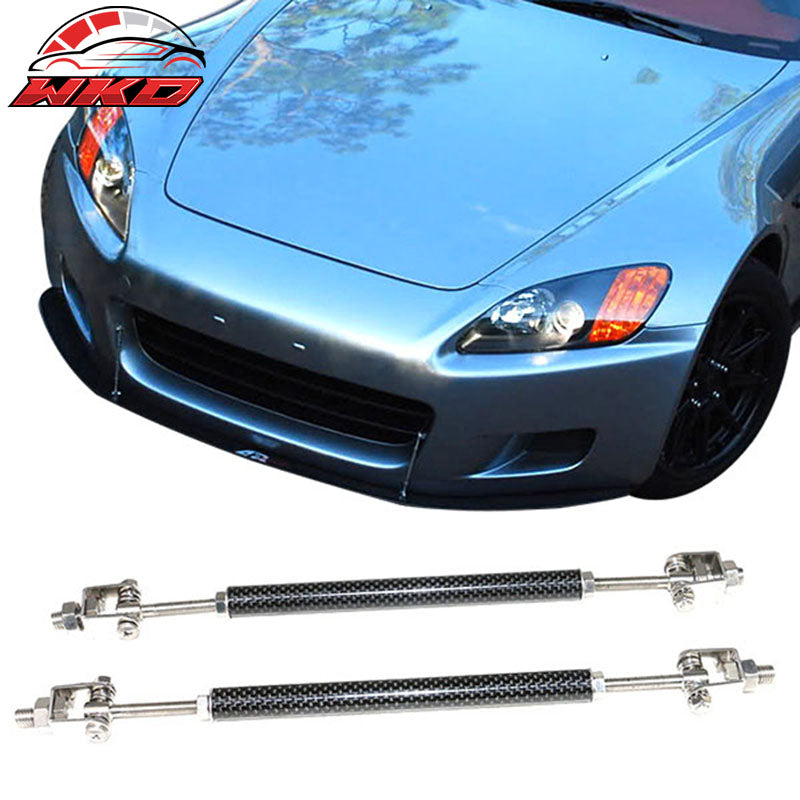 Fits 18-19 Toyota C-HR Front Bumper Lip Adjustable Rods PP Splitter