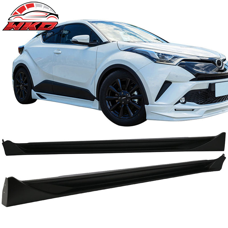 Fits 17-18 Toyota CHR C-HR Aerokit Side Skirts Extension PP