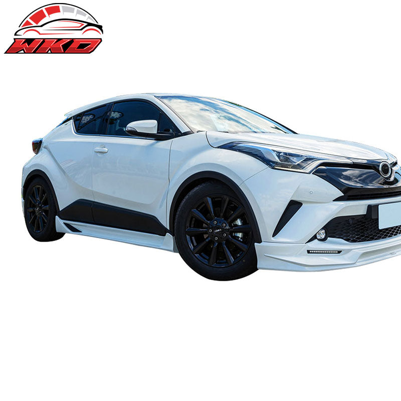Fits 17-18 Toyota CHR C-HR Aerokit Side Skirts Extension PP